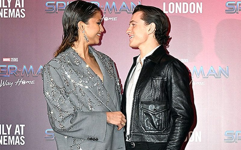 Tom Holland & Zendaya Completely Smitten With Each Other At Spider-Man Photo Call