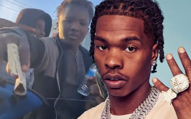 Lil Baby Causes Stir After Taking Cash From Kids