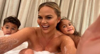 Chrissy Teigen Slammed For Taking Bath With Her Kids