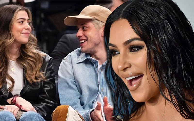 Kim Kardashian Is All For Pete Davidson’s Younger Sister Trolling Him