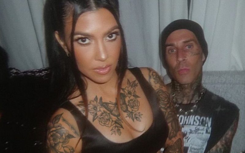 Kourtney Kardashian Covers Herself With Ink To Match Travis Barker