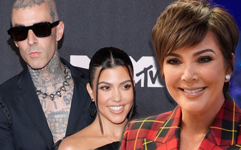 Kris Jenner Has Vowed To Keep Kourtney Kardashian & Travis Barker Wedding Details Secret