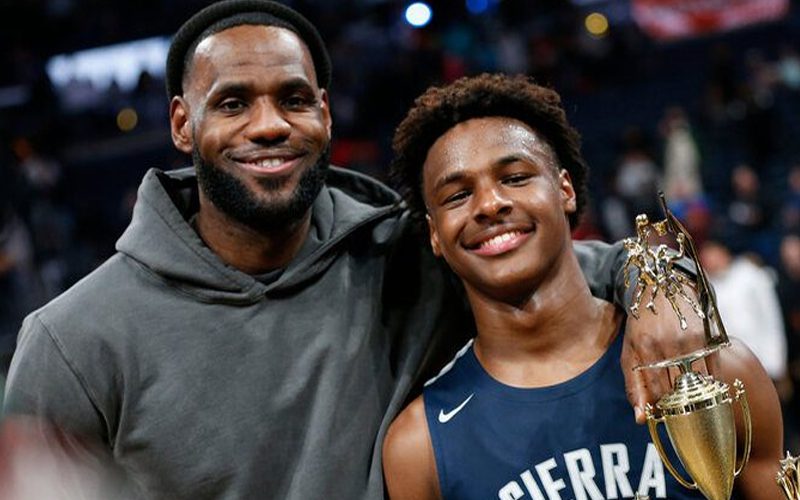 LeBron James Talks Up Son Bronny James’ NBA Prospects