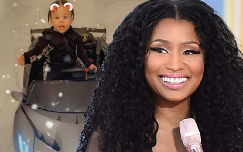 Nicki Minaj Gave Her One-Year-Old Son A Small Car Collection For Christmas