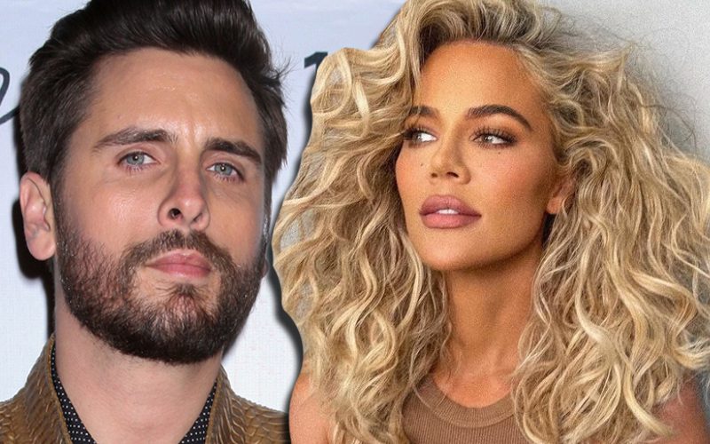 Scott Disick Can’t Get Enough Of Khloe Kardashian’s New Curly Blonde Hair
