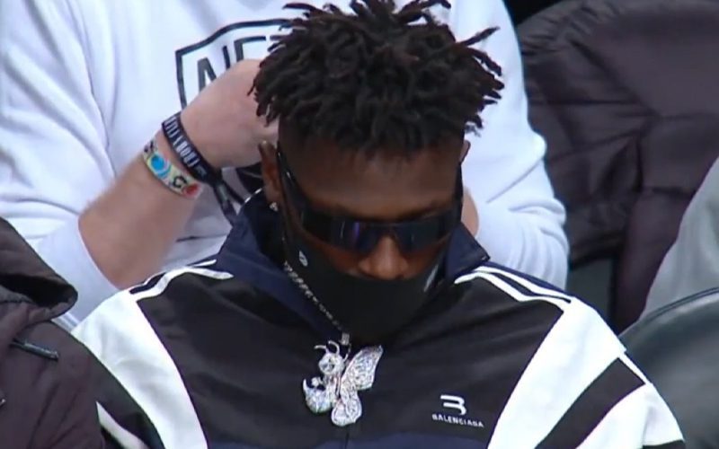Antonio Brown Spotted Courtside At Nets Game One Day After Sideline Meltdown