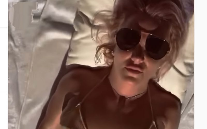Britney Spears Shows Off In Breathtaking Sunbathing Bikini Video