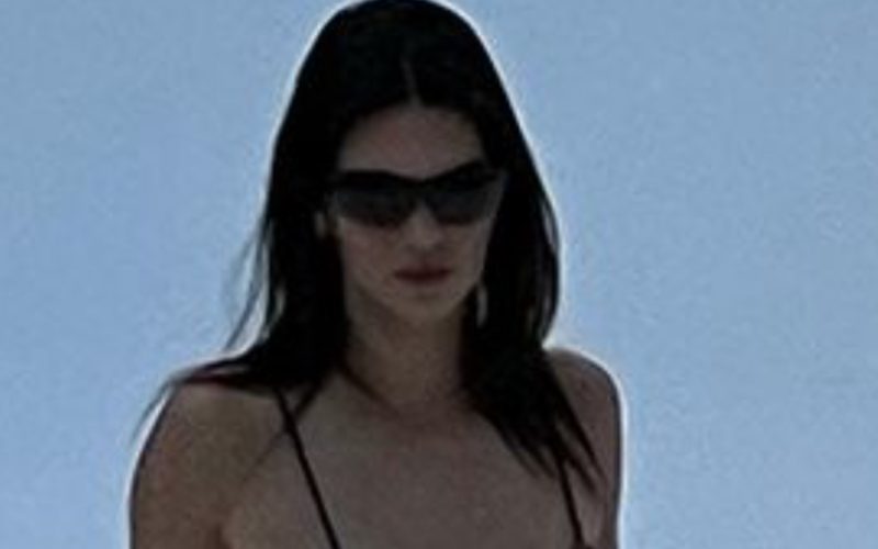 Kendall Jenner Shows Off In Snow With Skimpy Bikini & Fur Boots