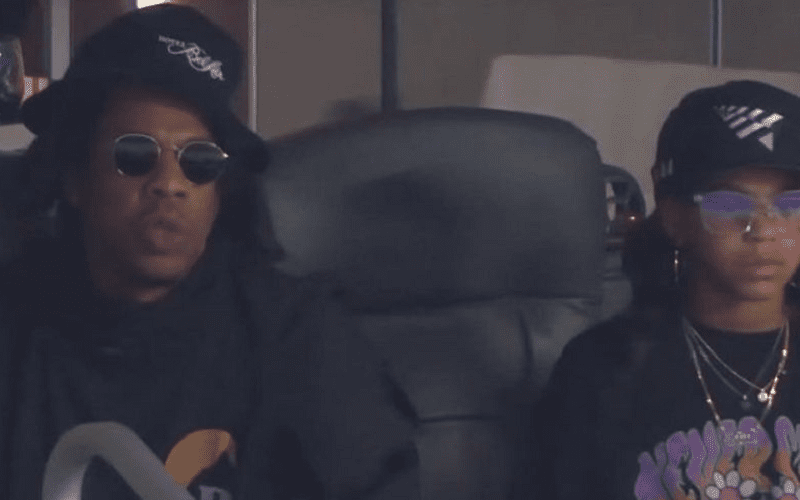 Jay-Z Enjoys Quality Time With Daughter Blue Ivy At NFL Playoff Game