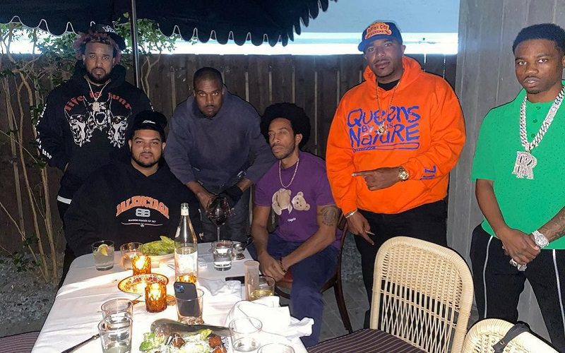 Kanye West Has Dinner With Heavy Hitters Of Rap Music In Miami