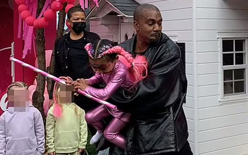 Kanye West Shows Up To Daughter’s Birthday After Not Being Invited