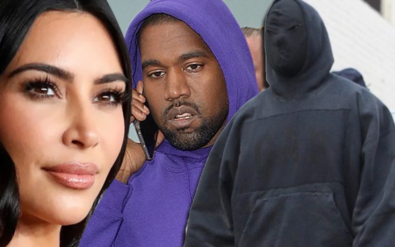 Kanye West Rocks All Blacked Out Attire After Recent Fight With Kim Kardashian