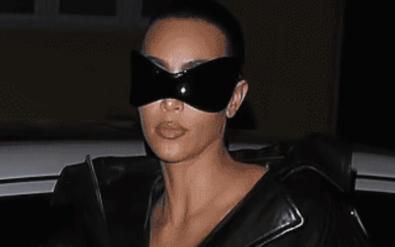 Kim Kardashian Takes The Night With Jaw-Dropping Black Leather Outfit