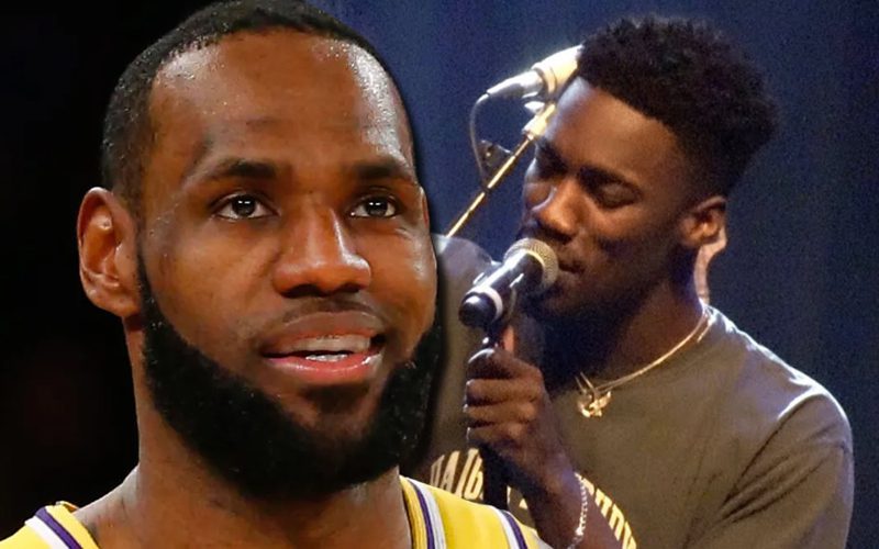 LeBron James Appears On Stage During Giveon L.A. Concert