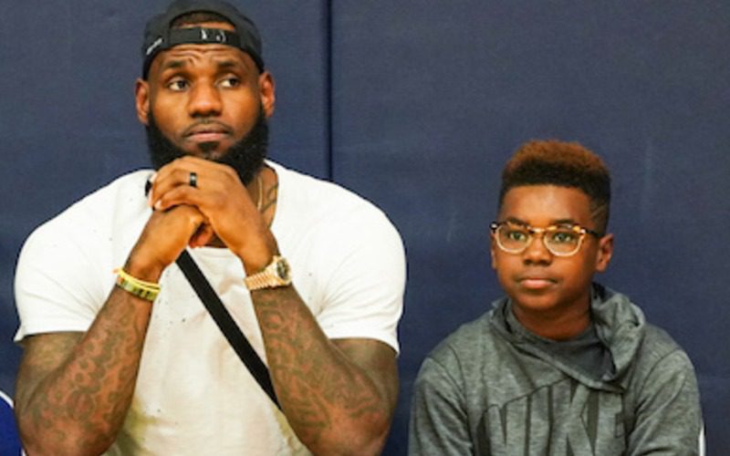 LeBron James Is A Proud Dad After Son Bryce’s First Dunk