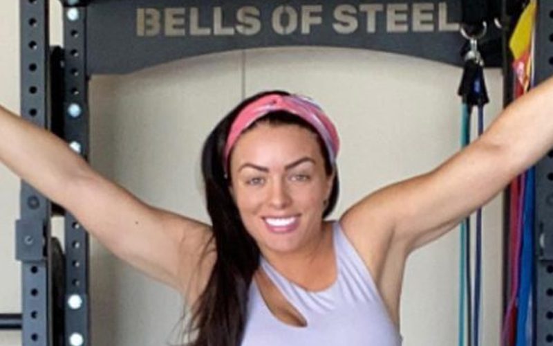 Mandy Rose Strikes A Pose To Show Off Progress Of Her Home Gym