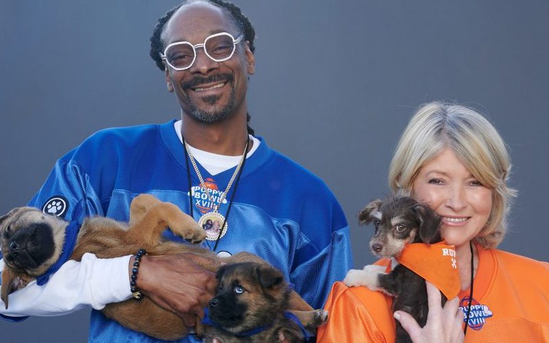 Snoop Dogg & Martha Stewart Set To Host Puppy Bowl XVIII