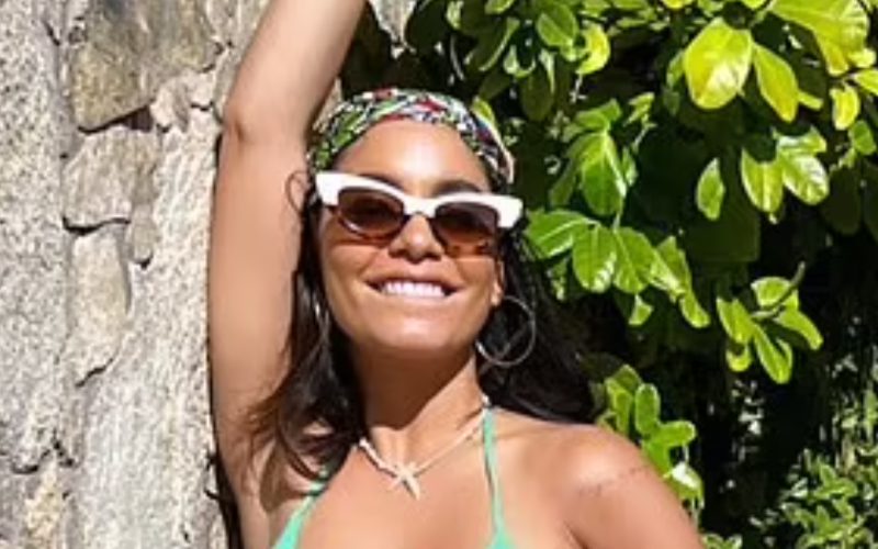 Vanessa Hudgens Stuns In Tiny Green Bikini For New Campaign