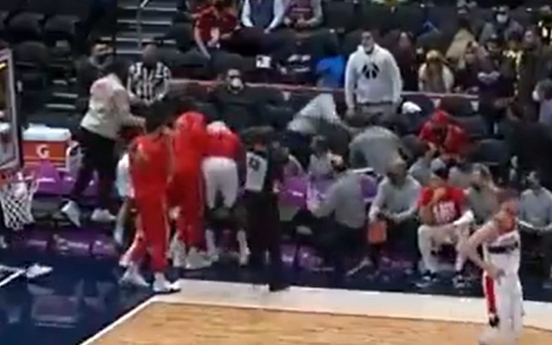 Washington Wizards Assistant Coach Mike Batiste Jumps Fan During Loss To Miami Heat
