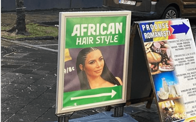 Kim Kardashian’s Photo Draws Criticism After Being Used To Promote African Hairstyle