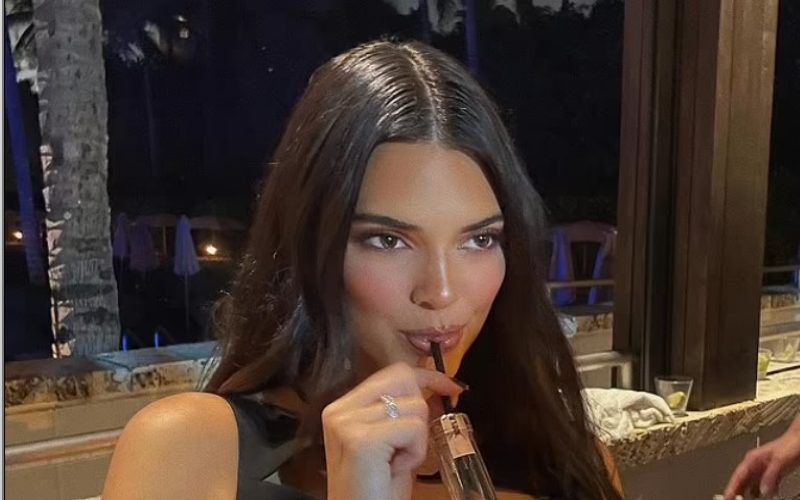 Kendall Jenner Shows Off Washboard Abs While Showing Off Things She Loves