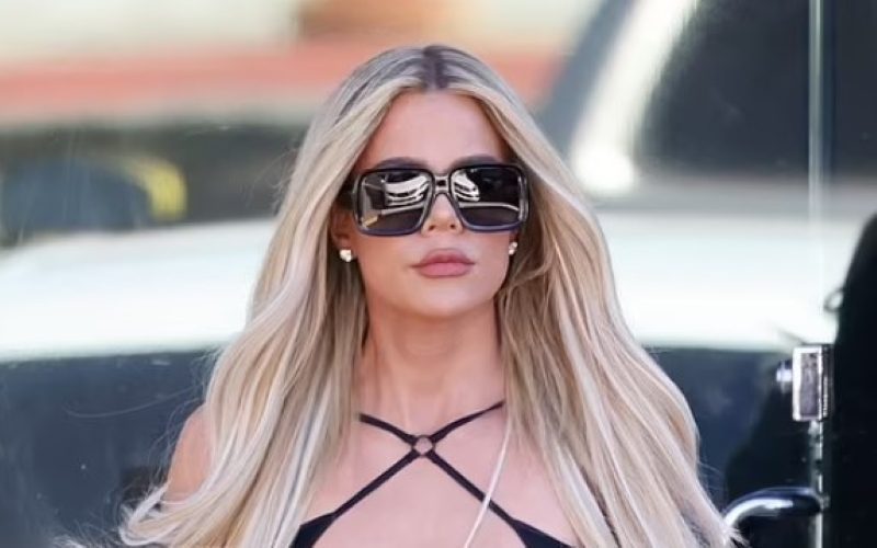 Khloe Kardashian Shows Off In All Brown Leather Outfit