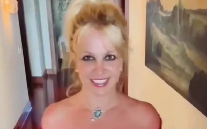 Britney Spears Shows Off Her Dance Moves In Skimpy Red Sequin Dress