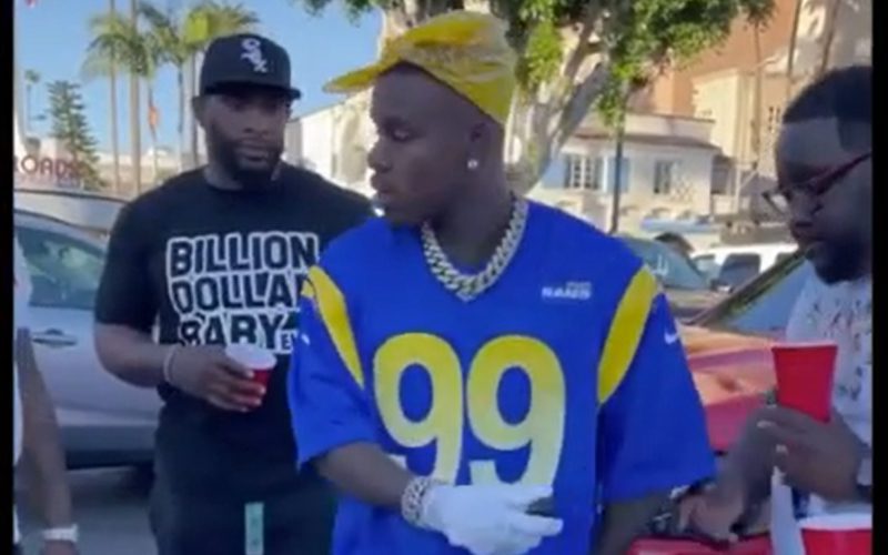 DaBaby Gives $100 To Homeless Man For His Radio