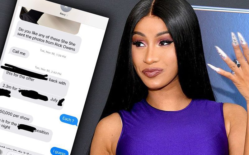 Cardi B Reveals Text Message Receipts To Prove She Pulls Over $1 Million Per Concert