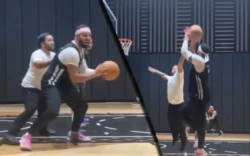 Drake Flexes With Michael Jordan Fadeaway During Pick-Up Basketball Game