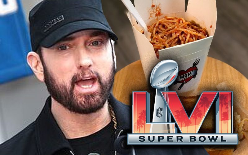 Eminem Brings Mom’s Spaghetti To Super Bowl