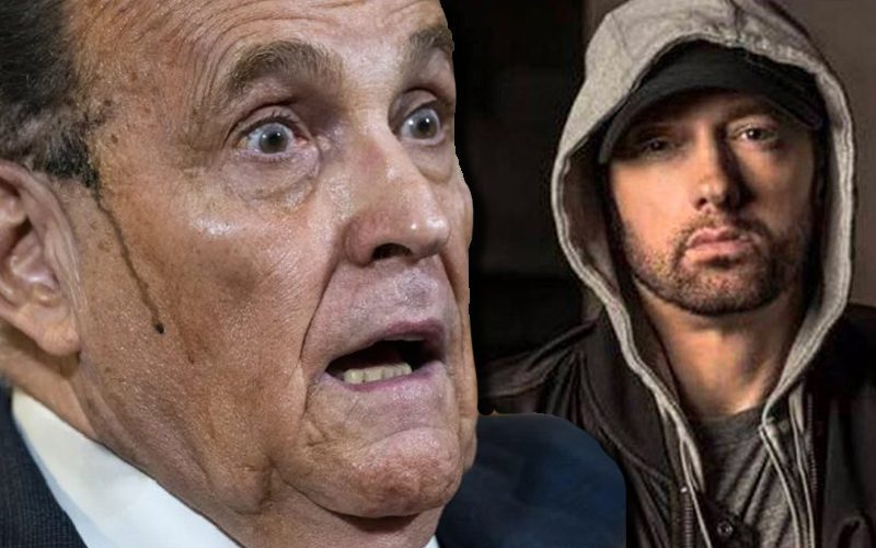 Rudy Giuliani Urges Eminem To Leave The United States After Kneeling At Super Bowl LVI