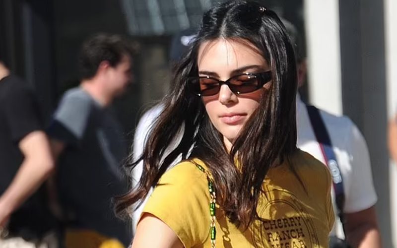 Kendall Jenner Spotted With Toned Abs On Full Display In A Yellow Crop Top
