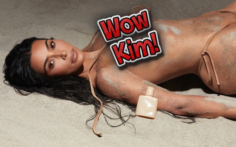 Kim Kardashian Loses Bikini While Advertising New Fragrance