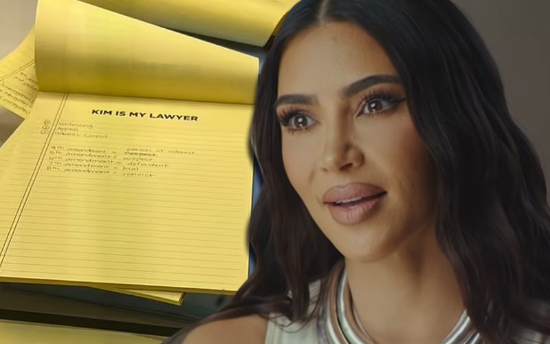 Kim Kardashian Posts Her Law School Notes As She Crams For Test
