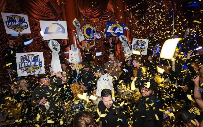 Super Bowl Champs Los Angeles Rams Celebrate With Wild Vegas Bash