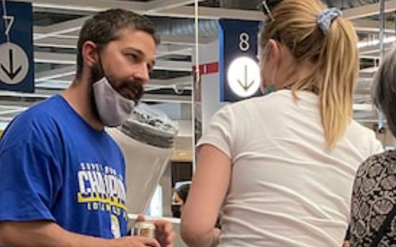 Shia LaBeouf & Pregnant Mia Goth Hit IKEA As Her Due Date Approaches