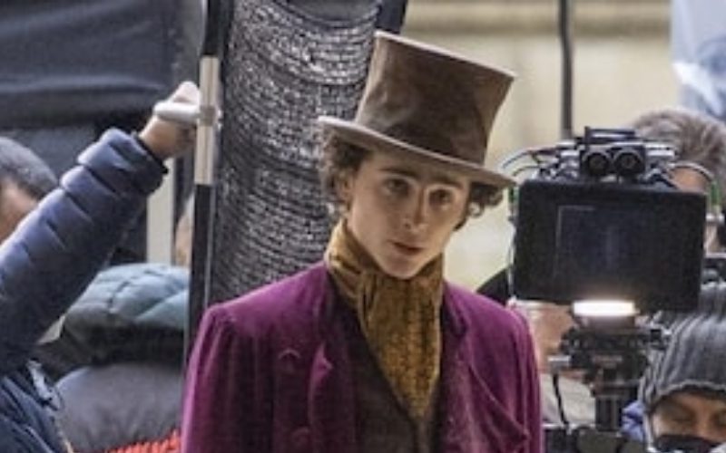 Timothée Chalamet Spotted Filming Willy Wonka Reboot In Full Costume