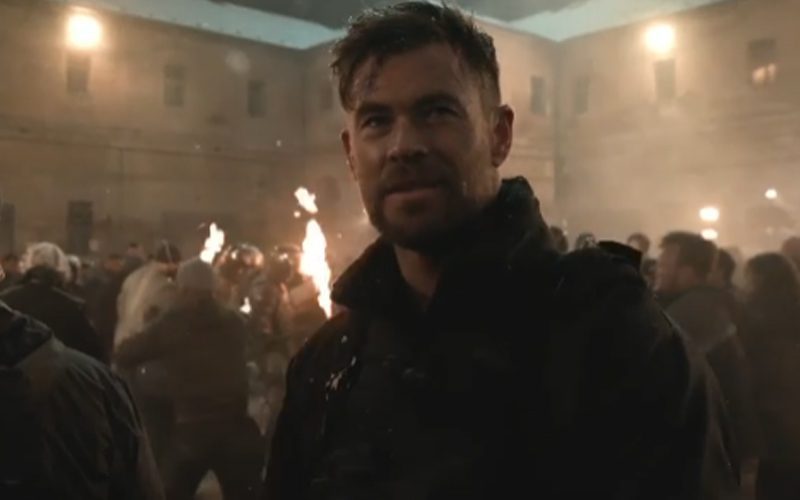 Chris Hemsworth Shows Off Huge Riot Scene In Extraction 2 Set Video