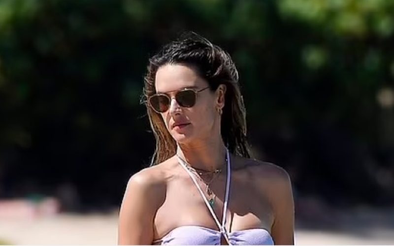 Alessandra Ambrosio Stuns In Skimpy Bikini While On Walk With Richard Lee