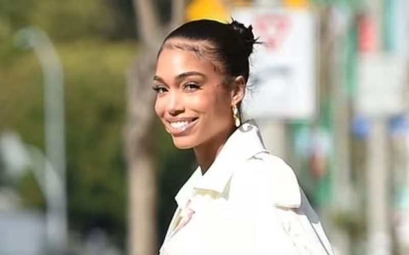 Lori Harvey Flaunts Her Curves In Skimpy Outfit