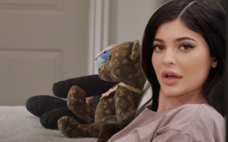 Kylie Jenner Slammed For $20k Louis Vuitton Teddy Bear In Wolf’s Nursery