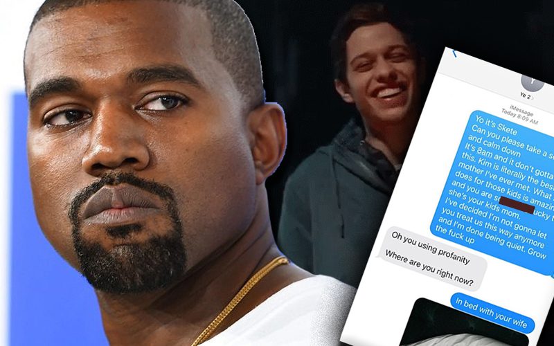 Pete Davidson & Kanye West’s Fiery Text Conversation Revealed Through Mutual Friend