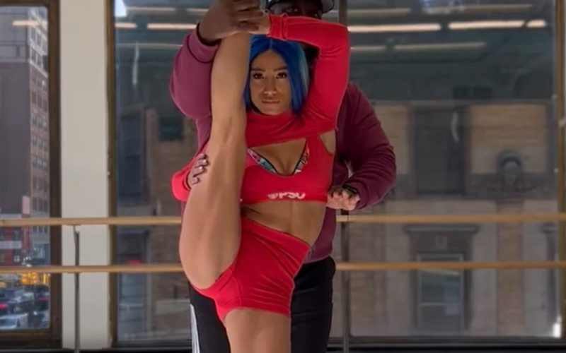 Sasha Banks Shows Off Incredible Flexibility With Killer Splits