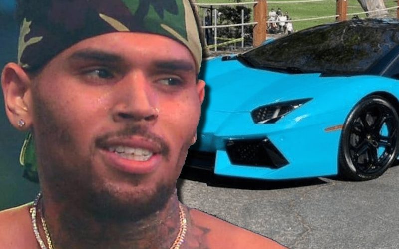 Chris Brown’s Old Lambo Selling For $300k