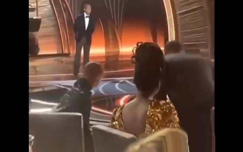New Video Shows Jada Pinkett Smith Laughing After Will Smith Slapped Chris Rock At The Oscars