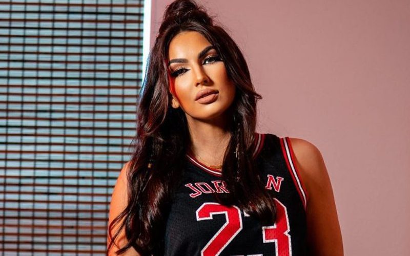 Jessica McKay Rocks Michael Jordan Jersey With Barely There Lingerie