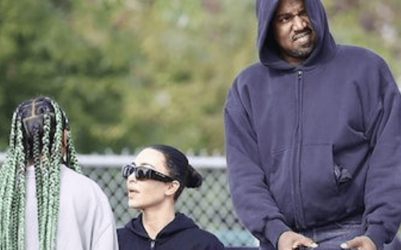 Kanye West & Kim Kardashian Attend Saint West’s Soccer Game Together In L.A.