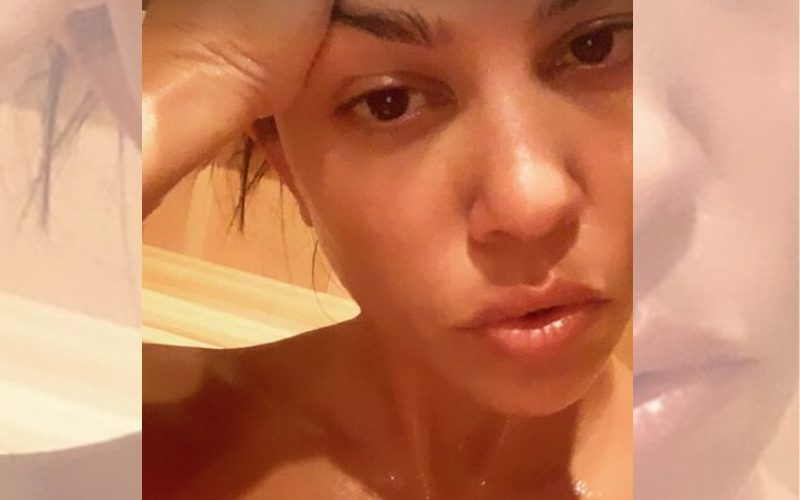 Kourtney Kardashian Stuns With Steamy Sauna Selfie