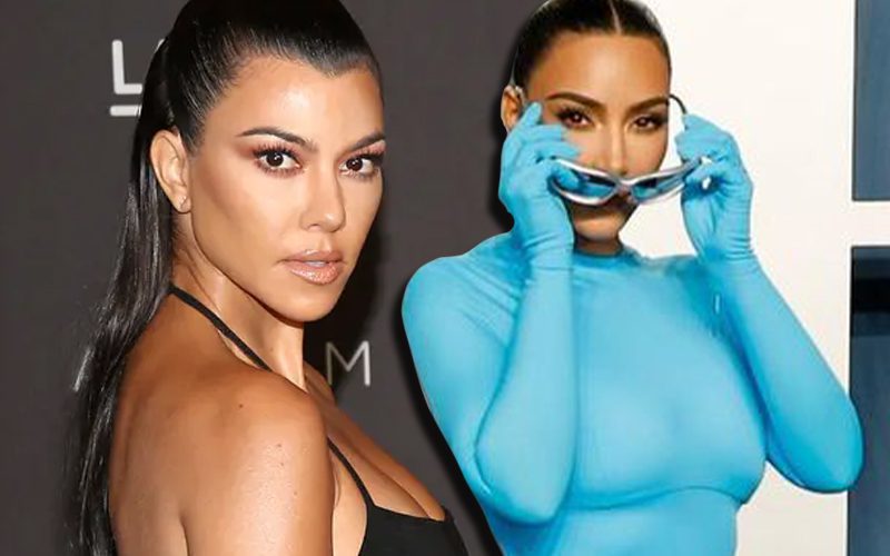 Kim Kardashian Slammed For Trying To Outshine Kourtney Kardashian